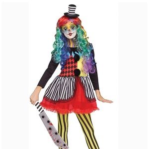 Freak show clown costume Large
